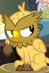 Size: 245x360 | Tagged: safe, derpibooru import, screencap, griffon, the hearth's warming club, chickub, cropped, grizzle, solo