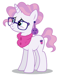 Size: 4064x5200 | Tagged: safe, artist:dragonchaser123, derpibooru import, raspberry latte, pony, unicorn, the parent map, absurd resolution, ear piercing, earring, female, glasses, jewelry, mare, piercing, simple background, solo, transparent background, vector