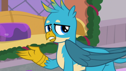 Size: 1280x720 | Tagged: safe, derpibooru import, screencap, gallus, the hearth's warming club, solo