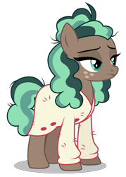 Size: 3728x5200 | Tagged: safe, artist:dragonchaser123, derpibooru import, minty mocha, earth pony, pony, the parent map, absurd resolution, clothes, female, lidded eyes, mare, simple background, solo, sweater, transparent background, vector