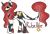 Size: 1040x699 | Tagged: safe, artist:purecrazycreate, derpibooru import, oc, oc only, oc:rubellite, hybrid, ambiguous gender, black sclera, curved horn, interspecies offspring, leonine tail, offspring, parent:lord tirek, parent:princess celestia, parents:celestirek, simple background, solo, transparent background