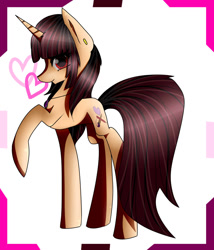 Size: 1024x1194 | Tagged: safe, artist:blackpandax, oc, oc only, oc:spring beauty, pony, unicorn, female, solo