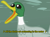 Size: 1377x1024 | Tagged: safe, derpibooru import, edit, edited screencap, screencap, bird, duck, mallard, may the best pet win, caption, cropped, lemon jelly, male, open beak, singing, solo