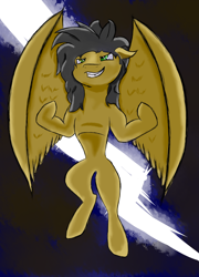 Size: 2160x3000 | Tagged: safe, derpibooru import, pegasus, pony, simple background, thunder