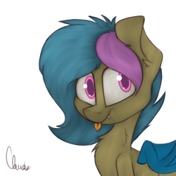 Size: 3000x3000 | Tagged: safe, artist:claudearts, derpibooru import, oc, oc only, oc:phyra, bat pony, :p, bat pony oc, signature, silly, simple background, solo, tongue out, transparent background