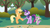 Size: 1280x720 | Tagged: safe, derpibooru import, screencap, applejack, spike, twilight sparkle, unicorn twilight, dragon, earth pony, pony, unicorn, friendship is magic, apple tree, female, male, mare, motion blur, tree, trio