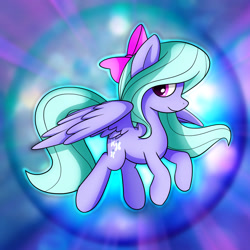 Size: 2539x2539 | Tagged: safe, artist:conniethecasanova, artist:flamevulture17, flitter, pegasus, pony, female, flying, high res, mare, smiling, solo