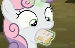 Size: 1080x694 | Tagged: safe, derpibooru import, screencap, sweetie belle, the break up breakdown, solo