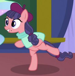 Size: 410x419 | Tagged: safe, derpibooru import, screencap, raspberry beret, horse play, bipedal, cropped