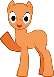 Size: 1228x1749 | Tagged: safe, artist:grapefruitface1, derpibooru import, pony, pony creator, looking at you, morph, ponified, simple background, solo, transparent background, waving