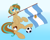 Size: 1500x1200 | Tagged: safe, artist:floretle, derpibooru import, oc, oc only, oc:demi, unicorn, argentina, flag, football, futbol, gradient background, male, solo, sports, world cup, ych result