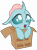 Size: 3063x4096 | Tagged: safe, artist:amarthgul, derpibooru import, ocellus, changedling, changeling, pony, school daze, .ai available, .svg available, box, changeling in a box, cute, diaocelles, floppy ears, high res, hnnng, open mouth, pony in a box, simple background, smiling, solo, transparent background, vector, weapons-grade cute, wub