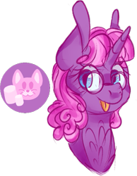 Size: 449x579 | Tagged: safe, artist:6-fingers-lover, derpibooru import, oc, oc:marshmallow, pony, unicorn, female, filly, glasses, magical lesbian spawn, offspring, parent:pinkie pie, parent:twilight sparkle, parents:twinkie, simple background, solo, transparent background