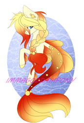 Size: 2000x2900 | Tagged: safe, artist:immagoddampony, oc, oc only, merpony, original species, female, high res, simple background, solo, transparent background