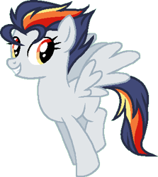 Size: 348x390 | Tagged: safe, artist:cookie-dolls, derpibooru import, oc, oc only, oc:firebolt storm, pegasus, pony, adoptable, base used, female, mare, multicolored hair, offspring, parent:rainbow dash, parent:soarin', parents:soarindash, simple background, solo, transparent background