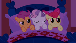 Size: 1280x720 | Tagged: safe, screencap, apple bloom, scootaloo, sweetie belle, pony, stare master, cutie mark crusaders