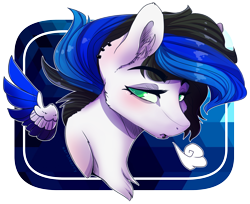 Size: 3501x2851 | Tagged: safe, artist:skylacuna, derpibooru import, oc, oc only, oc:spirit, pegasus, pony, bust, female, high res, mare, portrait, simple background, solo, transparent background