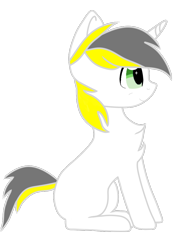 Size: 736x1016 | Tagged: safe, artist:yellow-glaze, derpibooru import, oc, oc only, oc:yellowglaze, unicorn, simple background, solo, transparent background