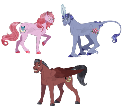 Size: 2000x1789 | Tagged: safe, artist:bijutsuyoukai, derpibooru import, earth pony, pegasus, pony, unicorn, amy dallen, female, glasses, magic, male, mare, matt key, ponified, simple background, stallion, taliesin jaffe, the wednesday club, transparent background