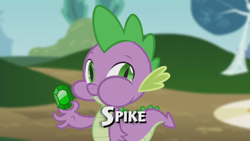 Size: 1920x1080 | Tagged: safe, derpibooru import, screencap, spike, dragon, foal house, gem, parody, youtube link