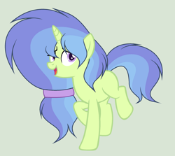 Size: 1912x1704 | Tagged: safe, artist:roseloverofpastels, derpibooru import, oc, oc:green topaz, pony, unicorn, female, mare, simple background, solo