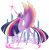 Size: 4505x4639 | Tagged: safe, artist:chioccetta, derpibooru import, twilight sparkle, twilight sparkle (alicorn), alicorn, pony, absurd resolution, eyes closed, female, mare, simple background, solo, transparent background