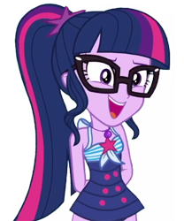 Size: 1536x1846 | Tagged: safe, derpibooru import, edit, edited screencap, editor:lonely fanboy48, screencap, sci-twi, twilight sparkle, equestria girls, equestria girls series, friendship math, adorkable, arm behind back, background removed, clothes, cute, dork, geode of telekinesis, glasses, not a vector, ponytail, simple background, solo, swimsuit, transparent background, twiabetes