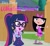 Size: 1165x1080 | Tagged: safe, artist:huntercwalls, derpibooru import, sci-twi, twilight sparkle, better together, equestria girls, friendship math, charm, clothes, crossover, cute, geode of telekinesis, isabella garcia shapiro, meme, phineas and ferb, swimsuit