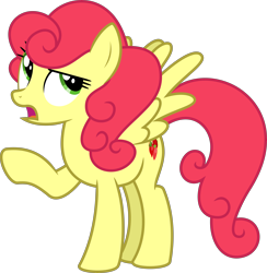 Size: 6400x6545 | Tagged: safe, artist:parclytaxel, derpibooru import, strawberry sunrise, pegasus, pony, honest apple, .svg available, absurd resolution, female, mare, pointing, raised hoof, simple background, solo, strawberry savage, transparent background, vector