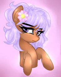 Size: 364x461 | Tagged: safe, artist:danger-dashz, derpibooru import, oc, oc only, flower, flower in hair, solo