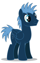 Size: 3357x5200 | Tagged: safe, artist:dragonchaser123, derpibooru import, star hunter, pegasus, pony, pinkie pride, absurd resolution, background pony, male, simple background, smiling, solo, stallion, transparent background, vector