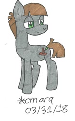 Size: 551x888 | Tagged: safe, artist:cmara, derpibooru import, mudbriar, the maud couple, solo, traditional art