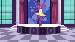 Size: 2500x1406 | Tagged: safe, artist:mettarathefabulous, derpibooru import, oc, oc only, oc:andromeda sparkle, ballerina, ballet, clothes, en pointe, tutu