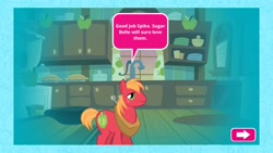 Size: 2048x1158 | Tagged: safe, derpibooru import, big macintosh, sugar belle, game, my little pony friendship quests, website