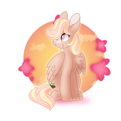 Size: 1024x1024 | Tagged: safe, artist:leviostars, derpibooru import, oc, oc:flidaisia, pegasus, pony, blaze (coat marking), chest fluff, female, mare, offspring, parent:fluttershy, parent:quarter hearts, parents:flutterhearts, simple background, solo, transparent background