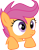 Size: 870x1121 | Tagged: safe, artist:augustthehedgehog, derpibooru import, scootaloo, stare master, .svg available, cute, cutealoo, fourth wall, simple background, solo, transparent background, vector