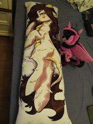 Size: 3120x4160 | Tagged: safe, artist:nekokevin, derpibooru import, twilight sparkle, twilight sparkle (alicorn), oc, oc:睦睦, alicorn, body pillow, china ponycon, clothes, irl, photo, plushie, socks, striped socks