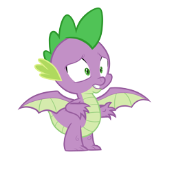 Size: 2999x2999 | Tagged: safe, artist:pinkieirrationalpi, derpibooru import, spike, dragon, molt down, confused, male, simple background, solo, spread wings, transparent background, vector, winged spike, wings