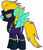 Size: 5091x5930 | Tagged: safe, artist:weaponlord206, derpibooru import, lightning dust, pegasus, pony, absurd resolution, clothes, costume, female, goggles, mare, shadowbolts, shadowbolts costume, spread wings, wings