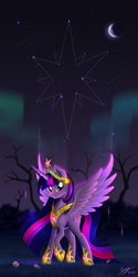 Size: 2500x5000 | Tagged: safe, artist:duskie-06, derpibooru import, twilight sparkle, twilight sparkle (alicorn), alicorn, pony, big crown thingy, crown, female, jewelry, looking at you, mare, necklace, older, regalia, solo