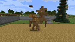 Size: 1920x1080 | Tagged: safe, artist:xerhion, derpibooru import, pegasus, pony, cloud, glowstone, minecraft, stairs, tree, wood