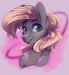 Size: 1440x1557 | Tagged: safe, artist:skylacuna, derpibooru import, oc, earth pony, pony, bust, female, mare, portrait, solo