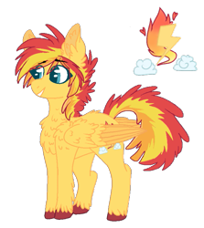 Size: 671x751 | Tagged: safe, artist:wanderingpegasus, oc, oc only, oc:flamespark, pegasus, pony, female, mare, simple background, solo, transparent background