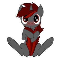 Size: 1500x1500 | Tagged: safe, artist:irvau, derpibooru import, oc, oc only, pony, unicorn, blushing, hug, simple background, solo, spread legs, spreading, tail hug, transparent background