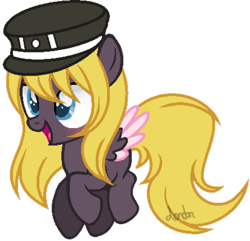 Size: 400x386 | Tagged: safe, artist:t-aroutachiikun, derpibooru import, pegasus, pony, base used, cap, colt, hat, male, midare toshirou, ponified, simple background, solo, transparent background