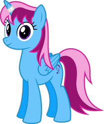 Size: 6400x7610 | Tagged: safe, artist:parclytaxel, derpibooru import, oc, oc only, oc:parcly taxel, alicorn, pony, .svg available, absurd resolution, alicorn oc, female, horn ring, looking at you, mare, simple background, smiling, solo, transparent background, vector