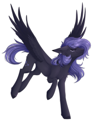 Size: 1492x1952 | Tagged: safe, artist:monogy, derpibooru import, oc, oc:starry night, pegasus, pony, eyes closed, female, mare, simple background, solo, transparent background