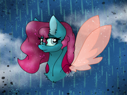 Size: 2048x1535 | Tagged: safe, artist:melonseed11, derpibooru import, oc, pony, bust, female, glimmer wings, mare, portrait, solo