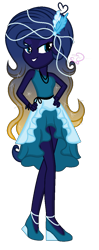 Size: 474x1193 | Tagged: safe, artist:101xsplattyx101, derpibooru import, oc, oc:moonrise star, equestria girls, clothes, dress, female, simple background, solo, transparent background