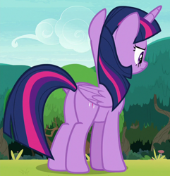 Size: 692x718 | Tagged: safe, derpibooru import, screencap, twilight sparkle, twilight sparkle (alicorn), alicorn, pony, non-compete clause, cropped, plot, solo